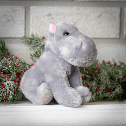 The Petting Zoo Hippo Stuffed Animal Plushie, Gifts for Kids, Wild Onez Babiez Zoo Animals, Hippo Plush Toy 6 inches