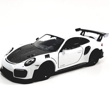 KiNSMART - 2010 Porsche 911 GT2 RS 1:36 Scale 5" Die Cast Metal Model Toy Sports Car Toy (White)
