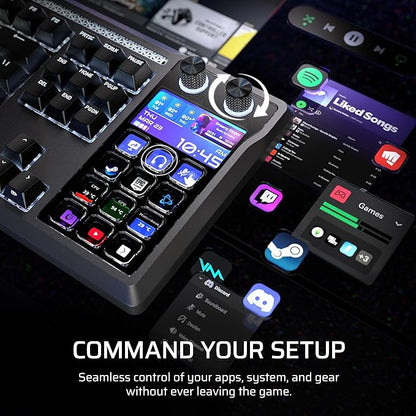 Corsair Galleon 100 SD RGB Mechanical Wired Gaming Keyboard – QWERTY US, Stream Deck-Integrated, Pre-Lubed MLX Pulse Thocky Hotswappable PBT Double-Shot Switches, FlashTap SOCD, 8,000Hz – Black