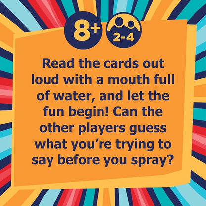Swallow Your Words Card Games - Board Game for Family Game Night, Sip It, Say It, Don't Spray It, Multiplayer Game, Guess The Phrase Before The Timer Runs Out, Ages 8+