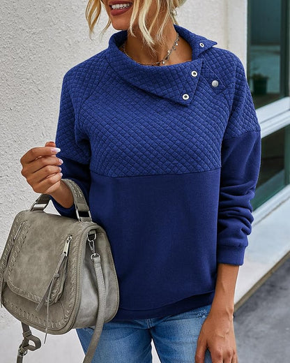 BTFBM Women Fashion Quilted Pattern Lightweight Zipper Long Sleeve Plain Casual Ladies Sweatshirts Pullovers Shirts Tops