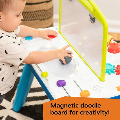 Baby Einstein Curiosity Table Activity Play Station, Montessori Floor Toy and Interactive Workbench, 12 Months and Up