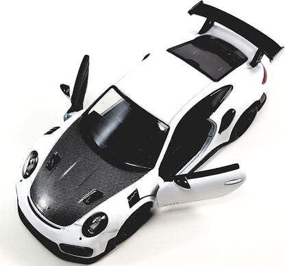KiNSMART - 2010 Porsche 911 GT2 RS 1:36 Scale 5" Die Cast Metal Model Toy Sports Car Toy (White)