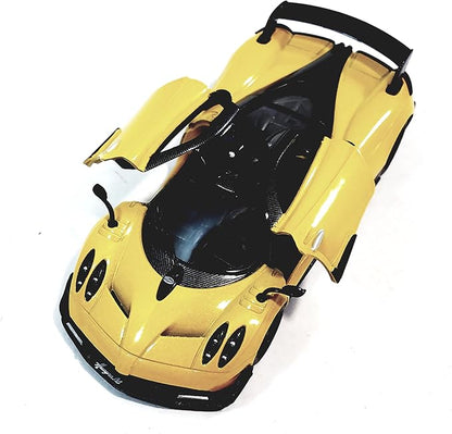 KiNSMART - 2016 Pagani Huayra BC 5" 1:38 Scale Die Cast Metal Model Toy Car w/Pullback Action (Yellow)