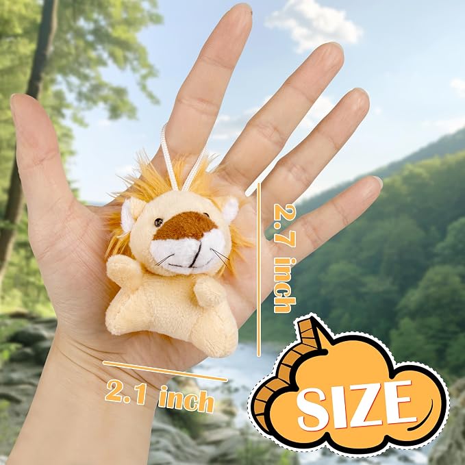 Sofier 12 Packs Mini Stuffed Animals Bulk Party Favors For Kids Treasure Box Toys Classroom Plush Toys Claw Machine Key Chains Carnival Prizes Small Valentine Halloween Stocking