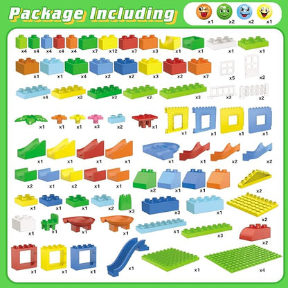 Marble Run Building Blocks with 6 Balls, 179 Pcs Big Castle Building Toy Set Compatible Classic Blocks Maze Track, Marble Runs for Kids 4-8, Stem Learning Toddler Toys Gifts for Boys Girls Kids
