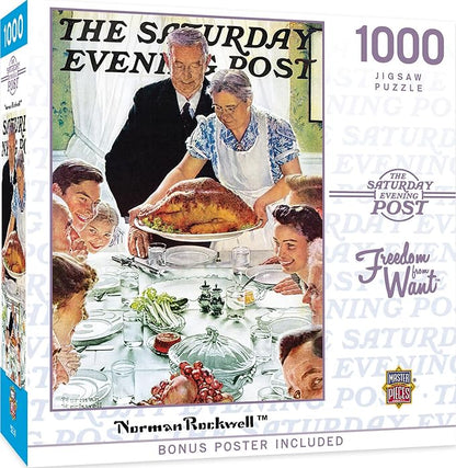 MasterPieces 1000 Piece Jigsaw Puzzle for Adults, Family, Or Youth - Freedom from Want