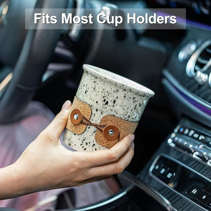 Coffee Travel Mug, Spill Proof Coffee Tumbler Coffee Cup with Lids | Spill Proof Large Tea Mug, Reusable Camping Latte Mugs, Microwave & Dishwasher Safe, Coffee Gifts for Men & Women, 13.5oz