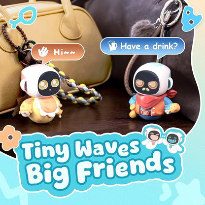 ENERGIZE LAB Eiliko Aquamarine - Your Tiny AI Charm Robot that Matches Every Daily Outfit, Fun Electronic Pendant Toys, for Couples and Best Friends.
