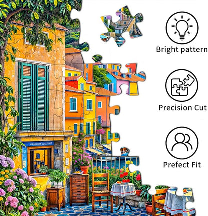 Romantic Cinque Terre Puzzles for Adults 1000 Piece, Jigsaw Puzzles for Adults, Adult Challenging Game Toys, Impossible Puzzle, Family Decoration Puzzle