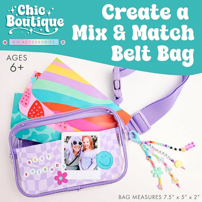 Creativity for Kids Chic Boutique Belt Bag: DIY Girls Art & Craft Kit, Girls Toys Age 6-8+, Crafts and Cute Stuff for Girls, Birthday Gifts for Girls
