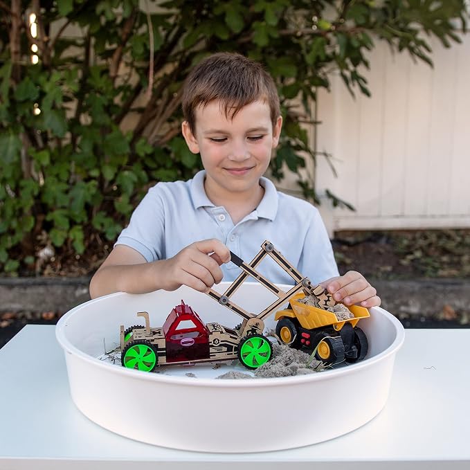 ButterflyEdufields 4in1 STEM Building Car Kits for Kids - DIY 3D Wooden Puzzle Toys, Educational STEM Gifts for Ages 6 to 12