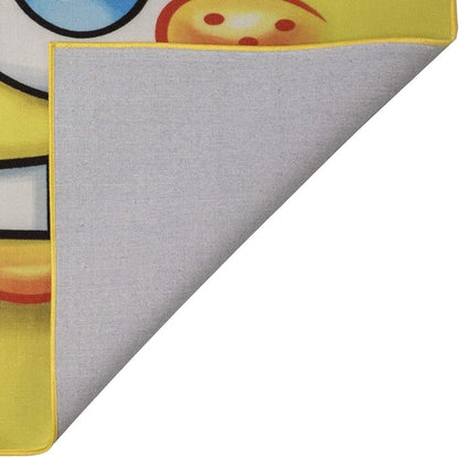 Gertmenian Nickelodeon Spongebob Squarepants Face Area Rug for Children & Teens | Kids Home Decor for Girls & Boys | 4x6 Large, Yellow, 21278