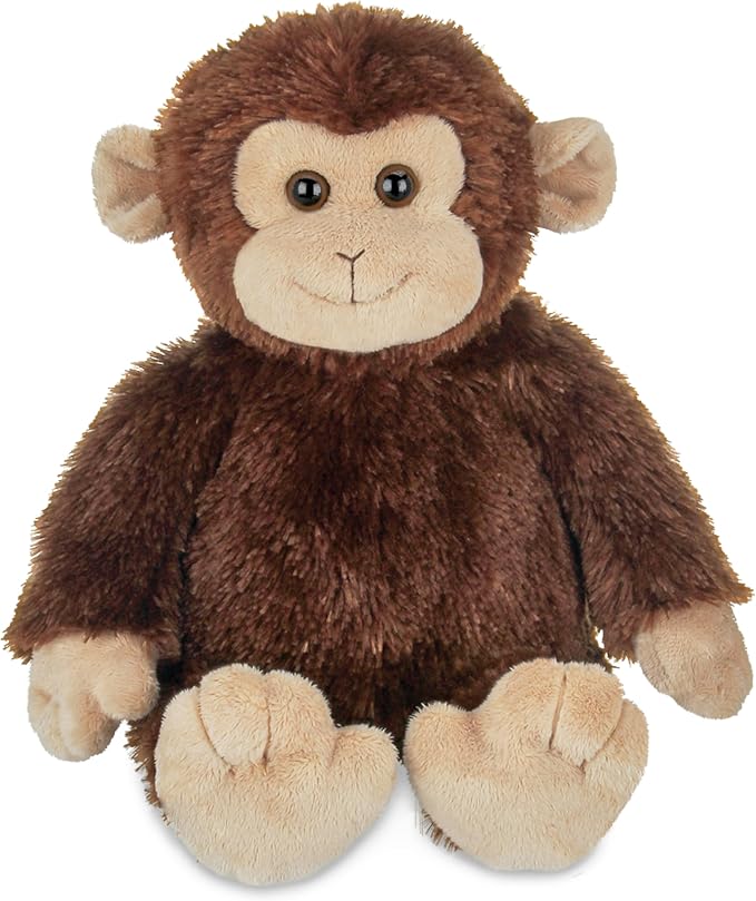 Bearington Swings Monkey Stuffed Animal - 15" Stuffed Monkey Toys - Soft Washable Plush Monkeys with Lifelike Features for Babies, Toddlers, and Animal Lovers - Adorable Gift for Kids
