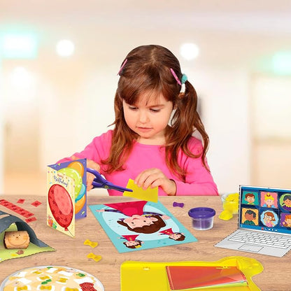 Imagimake My First Craft Kit | 25 Craft Activities in Scissor Skills Activity Book | Toddler Arts and Crafts for Kids Ages 3,4,5,6 | Toddler Girls Toys | Perfect Gifts for 3 Year Old Girl and Boy