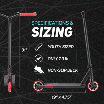 Envy Scooters ONE S3 Stunt Scooter - Trick Scooters for Kids 6-12 Years - Beginner Freestyle Scooter