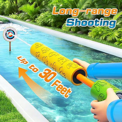 8 Pack Water Squirt Toys for Kids - Pool Beach Outdoor Toys for Party Swimming Games, Water Guns Foam Squirt Blasters Set Water Game for Kids, Birthday Gifts for Kids Boys Girls Aged 3 4 5 6 7 8