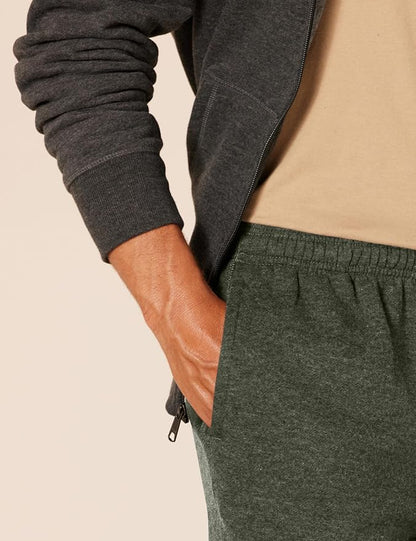 Amazon Essentials Men's Relaxed Straight Leg Fleece Open Bottom Sweatpant (Available in Big & Tall)