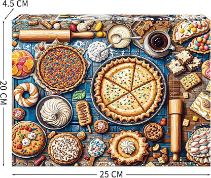 Colorful Desserts Puzzles for Adults 1000 Piece, Jigsaw Puzzles 1000 Pieces, Impossible Hard Difficult Challenging Puzzles for Adults, Family Decoration Puzzle