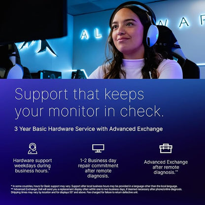 Alienware 24 Gaming Monitor AW2525HM, FHD IPS Panel, 320Hz, 0.5ms, G-SYNC | FreeSync Premium, 400 Nit Brightness, 1000:1 Contrast, 99% sRGB, Anti-Glare, USB Hub, Height Tilt Swivel, VESA 100x100