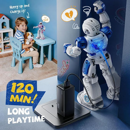 Ruko 6088 Programmable Robot, Gesture Sensing Intelligent Remote Control Robot for Kids 3-6 Years, Christmas Birthday Gift