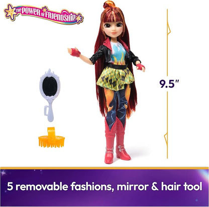 Unicorn Academy, Power of Friendship Valentina with Hand Mirror & 5 Fashion Accessories, 9.5”, Dolls & Unicorn Toys for Girls Ages 4 and up