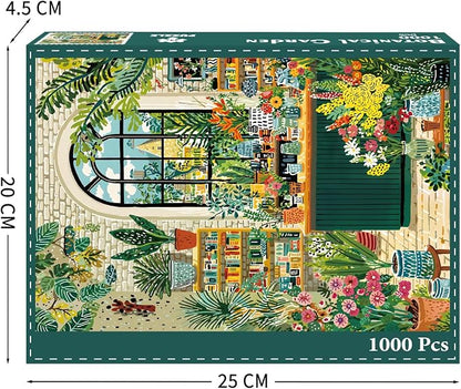 Botanical Garden Puzzles for Adults 1000 Pieces, Jigsaw Puzzles for Adults 1000 Piece, Challenging Game Toys, Impossible Puzzle, Family Decoration Puzzle
