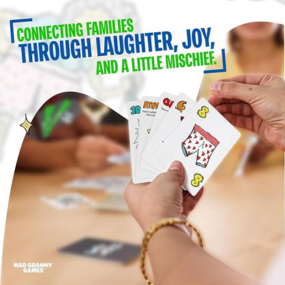 Hilarious Family Card Game for Kids, Teens & Adults | Fast-Paced Party Game for 2–5 Players, Ages 8+ | Quick 10–15 Minute Game Night by Mad Granny Games