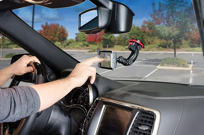 Tuff Tech Super Stick Windshield and Dash Mount Phone Holder, Universal Car Phone Holder