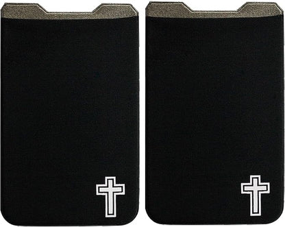 Phone Wallet - Adhesive Card Holder - Cell Phone Pouch - Stick on Lycra Pocket by Gecko - Carry Credit Cards and Cash