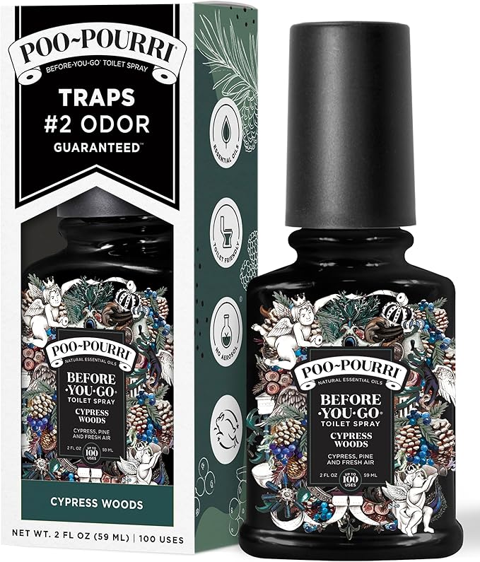 Poo-Pourri Before-You-Go Toilet Spray, Cypress Woods, 2 Fl Oz - Cypress, Pine and Fresh Air