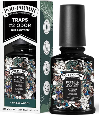 Poo-Pourri Before-You-Go Toilet Spray, Cypress Woods, 2 Fl Oz - Cypress, Pine and Fresh Air