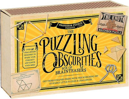 The Obscurities Box of Brain Teasers | 10 Matchbox Puzzles & 50 Challenges