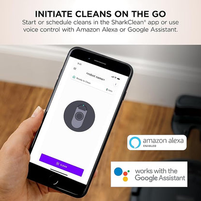 Shark ION Robot Vacuum, Tri-Brush System, Grey, AV753 | Tri-Brush System, Wi-Fi Connected, Works with Alexa & Google Assistant, 120-Min Runtime, Multi-Surface Cleaning