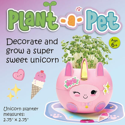 Creativity for Kids Plant-A-Pet: Unicorn | Summer Fun & Back to School Crafts | Mini Unicorn Gifts for Girls | Kids Activities (Ages 6+)