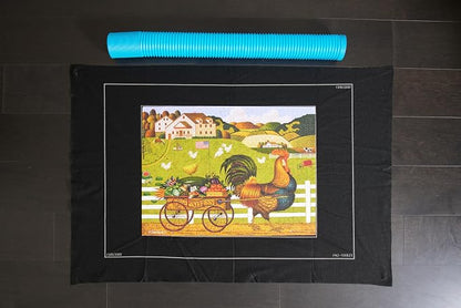 Buffalo Games Roll-Up Puzzle Mat - 2000 Piece, Jumbo - Durable Felt Board for Secure Piece Grip - Storage Tube & Folding Mat for Compact Organization - Portable Puzzle Board for On-the-Go Setup