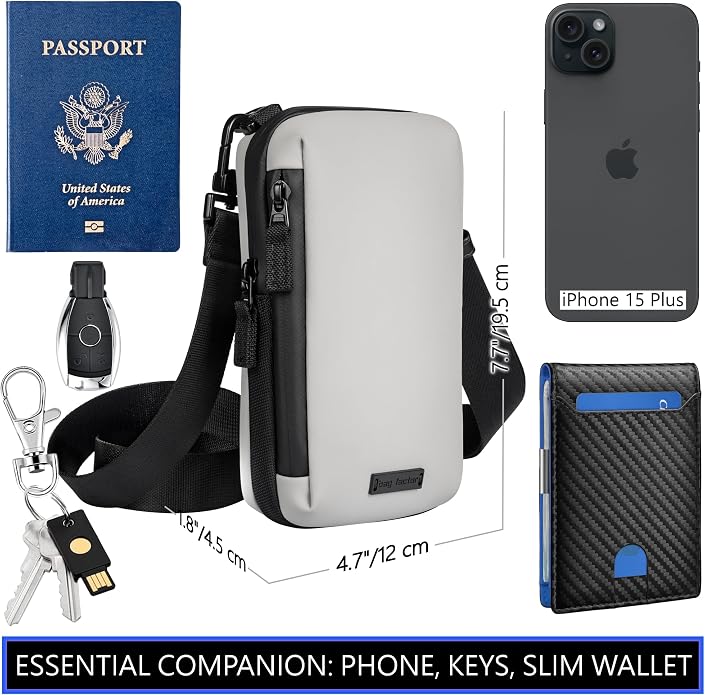 Cell Phone Crossbody Sling Bag EDC – RFID Small Shoulder Bag with Urban Tech Aesthetic
