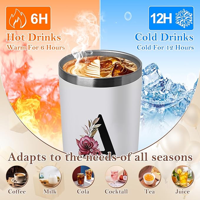 MNZZ 20 Oz Insulated Coffee Cup with Lid Car Tumbler Travel Mug Women Men Teacher Christmas Math Biology Piano Gifts Future Mentor Speech Substitute Ballet Drama Guitar Yoga Montessori Physics