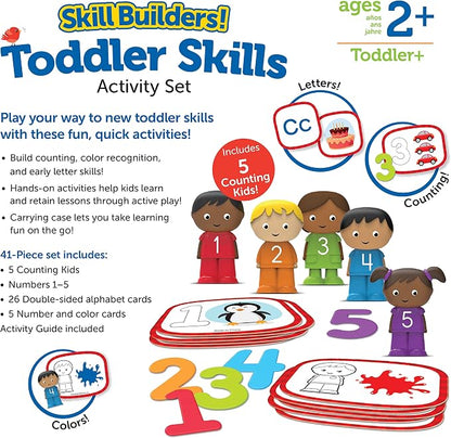 Learning Resources Skill Builders Toddler Skills - 41 Piece Set, Ages 2 and Up, Homeschool Activities, Preschool Supplies, Teaching Cards, Back to School Materials