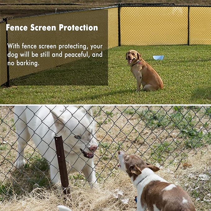 UPGRADE Privacy Fence Screen 6'x18' Sand Outdoor 90% Visibility Blockage 170 GSM Mesh Shade Cover Panels for Backyard,Balcony,Home Decoration with Zip Ties,Customized Avaliable