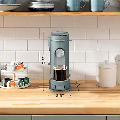 Ninja Pods & Grounds Coffee Maker, K-Cup Compatible, Sage Green, PB051SG | Built-In Milk Frother, 6-oz. Cup to 24-oz. Travel Mug Sizes, Iced Coffee Maker, 1550 watts