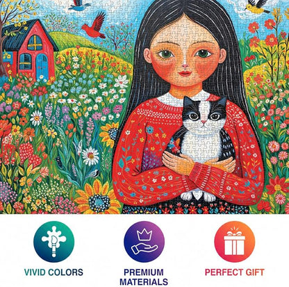 Cross & Glory - A Garden of Wonders - 1000 Piece Jigsaw Puzzle for Adults | Vibrant Nature & Art Puzzle | Challenging Puzzle for Adults | Eco-Friendly Materials for Puzzle Lovers