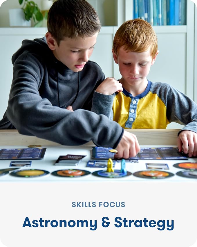 SimplyFun Planet Voyagers - Astronomy Children’s Game - Helps Teach Reading & Science Skills - 3rd to 5th Grade Level - 2-5 Players, for Ages 8 & Up