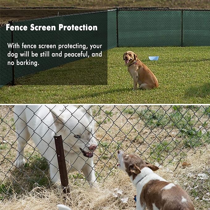 UPGRADE Privacy Fence Screen 3'x76' Dark Green Outdoor 90% Visibility Blockage 170 GSM Mesh Shade Cover Panels for Backyard,Balcony,Home Decoration with Zip Ties,Customized Avaliable