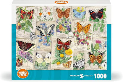 Wonder Forge Butterfly Splendor 1000 Piece Jigsaw Puzzle for Adults | Unique, Perfectly-Fitting Pieces | Fun, Vibrant Imagery | Amazon Exclusive