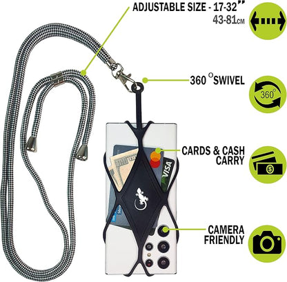 Gecko Travel Tech Cell Phone Lanyard Phone lanyards for Around The Neck Neck Lanyard Phone Crossbody