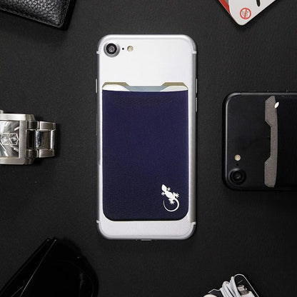 Phone Wallet - Adhesive Card Holder - Cell Phone Pouch - Stick on Lycra Pocket by Gecko - Carry Credit Cards and Cash