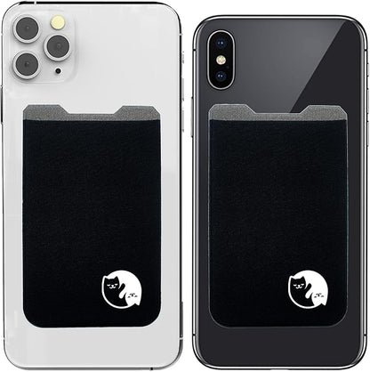 Phone Wallet - Adhesive Card Holder - Cell Phone Pouch - Stick on Lycra Pocket by Gecko - Carry Credit Cards and Cash