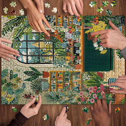 Botanical Garden Puzzles for Adults 1000 Pieces, Jigsaw Puzzles for Adults 1000 Piece, Challenging Game Toys, Impossible Puzzle, Family Decoration Puzzle
