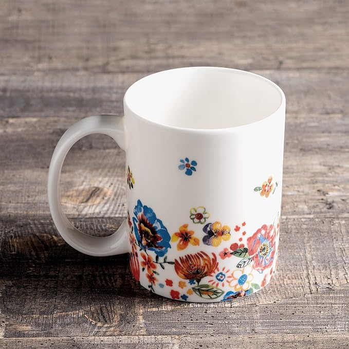 Maison d' Hermine Coffee Mug with Handles Tea Cups (15 Ounce, Pack of 1)